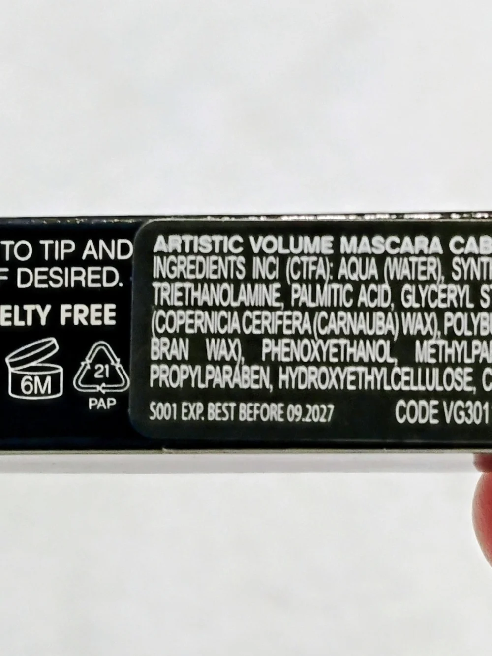 Vivenne Sabo Paris Black Mascara New In Sealed Box